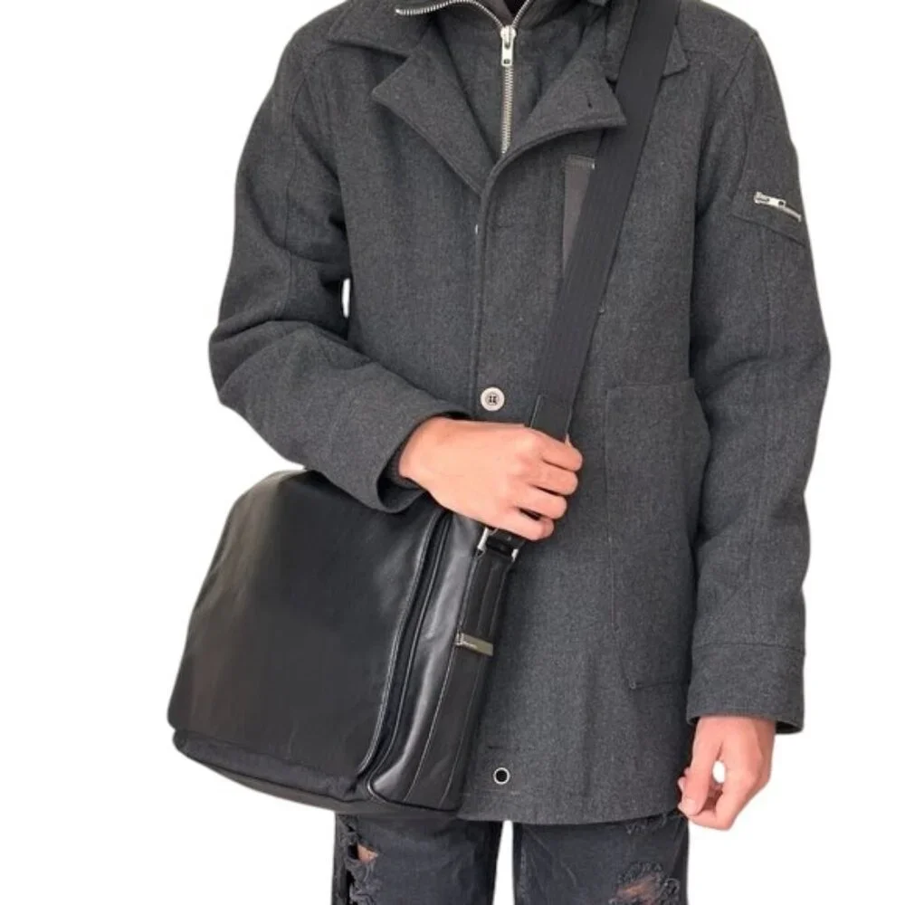 BOSS Hugo boss men leather briefcase
